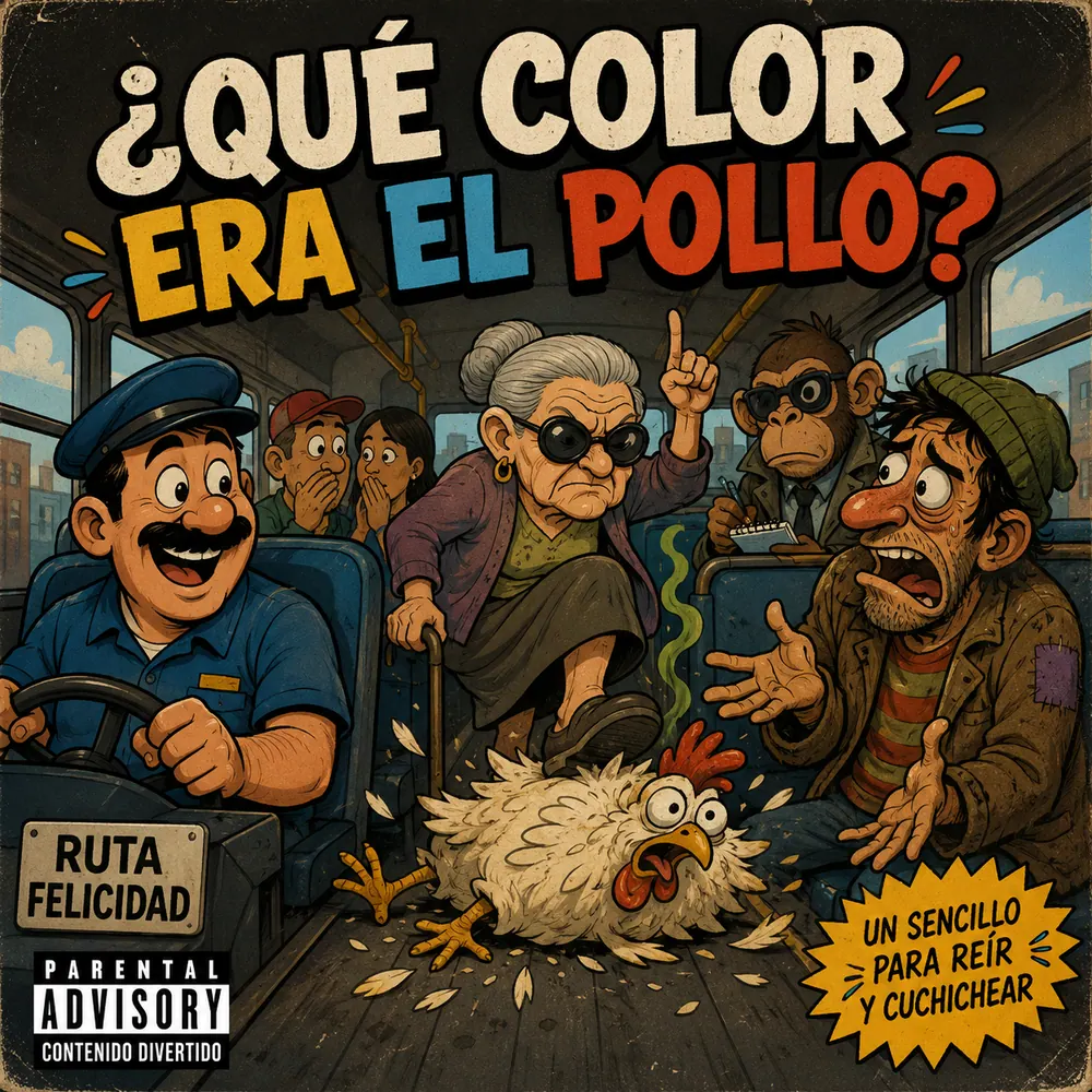 Portada del sencillo Qué color era el pollo